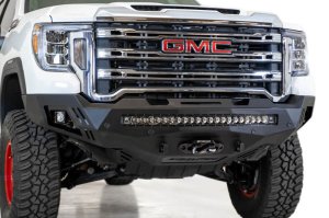 GMC Sierra 2500 Bumper - Front - Addictive Desert Designs - Stealth Fighter - Hammer Black - `20-`27